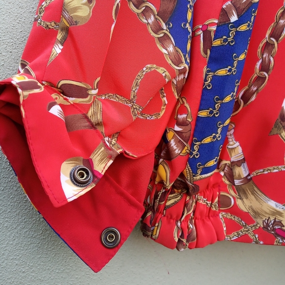 Vintage Red Horse Themed Jacket in Large - Picture 6 of 8